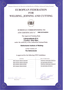 WELDING, JOINING AND CUTTING f,0lryI,