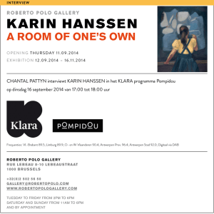 CHANTAL PATTYN interviewt KARIN HANSSEN