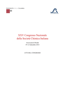 XXV Congresso Nazionale della Società Chimica
