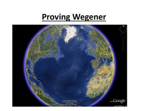 Proving Wegener - Uplift Community High School