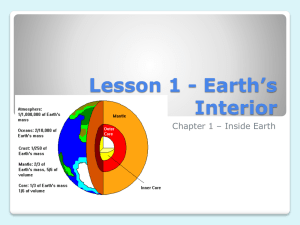 Earth's Interior: Crust, Mantle, and Core Presentation