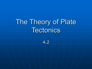 The Theory of Plate Tectonics - Ouray School District R-1