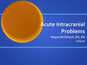 Acute Intracranial Probs