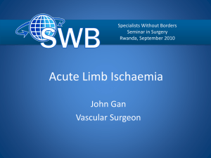 8. Acute Limb Ischaemia / Ischémie Aigüe des Membres