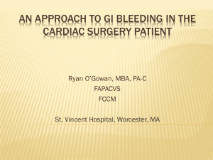 Management of Upper GI Bleeding