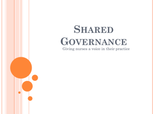Shared Governance in Nursing: Empowering Nurse Practice