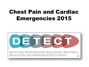 Chest Pain and Cardiac Emergencies