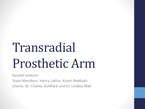Transradial Prosthetic Arm Design Presentation