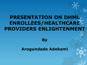 DHML & NHIS: Healthcare Provider & Enrollee Guide