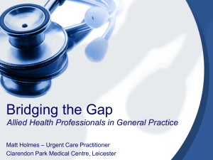 7 Bridging the Gap – Matt Holmes