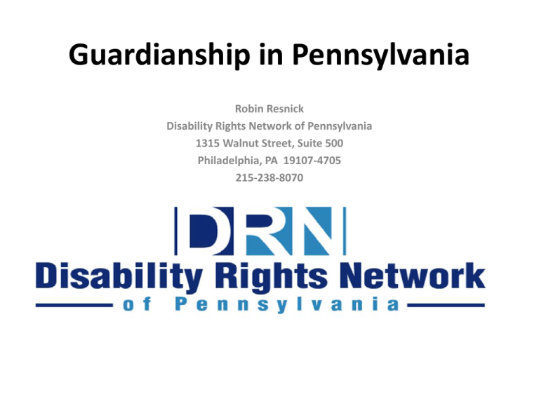 Guardianship in Pennsylvania