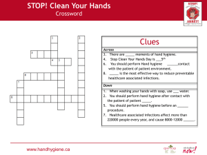Powerpoint Hand Hygiene Crossword Eng