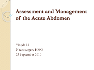 Acute Abdomen