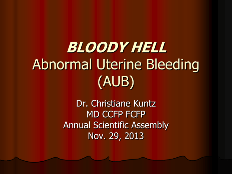 Normal Menstrual Physiology