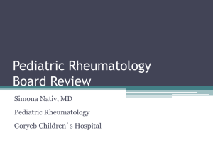 Pediatric Rheumatology