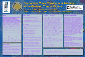 CRRT trauma poster