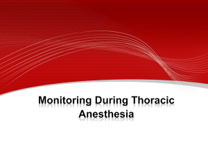 Monitoring During Thoracic Anesthesia