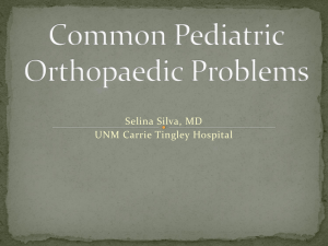 Pediatric Orthopaedics: Emergencies & Pitfalls