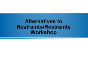 Alternatives to Restraint