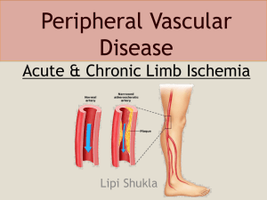 PVD: Acute & Chronic Limb Ischemia Presentation