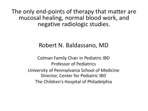 P - Advances in Inflammatory Bowel Diseases