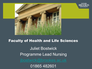 TITLE OF PRESENTATION - Oxford Health NHS Foundation Trust