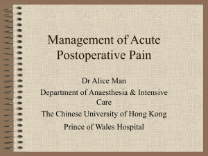 Acute Postoperative
