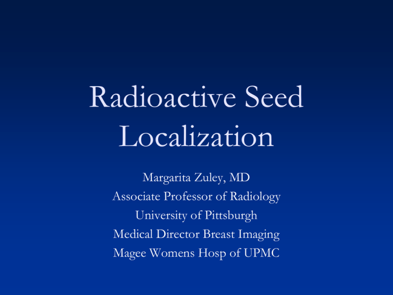 Radioactive Seed Localization 1457