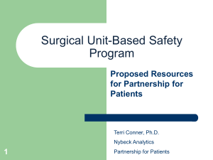 Surgical Unit-Based Safety Program