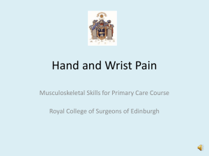Hand and Wrist Pain