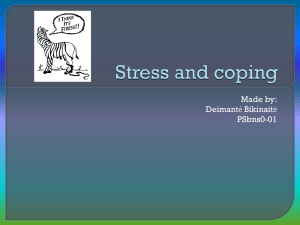 Stress and coping