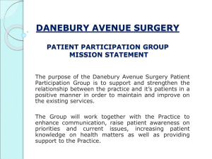 Mission Statement - Danebury Avenue Surgery