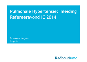 22/01/2014 Pulmonale hypertensie