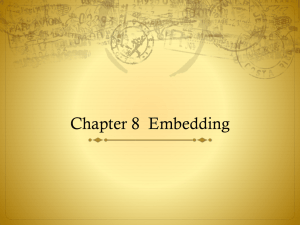 Chapter 8 Embedding