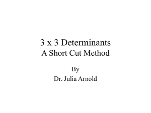 3x3 Determinant Shortcut Method: Easy Calculation Guide
