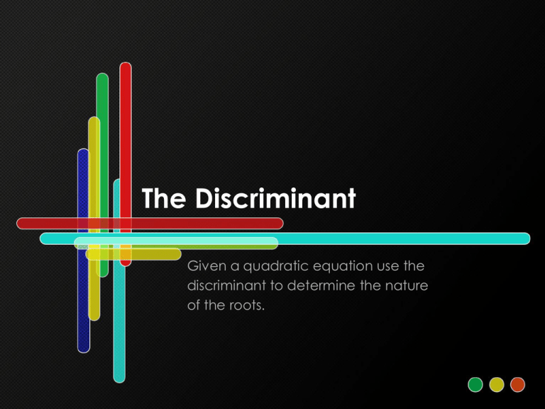 the-discriminant