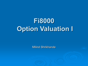 3. Option Valuation I