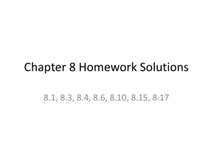 Chapter 8 Homework Solutions - Virtual Memory