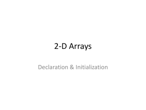 Arrays 2d