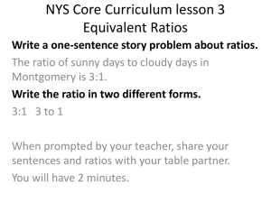 Equivalent Ratios Lesson Plan: Middle School Math
