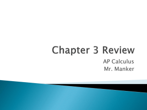 Chapter 3 Review