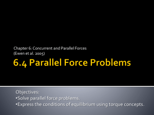 Concurrent & Parallel Forces: Problem Solving