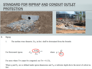 Riprap & Conduit Outlet Protection Design Standards