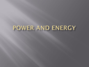 POWER AND ENERGY