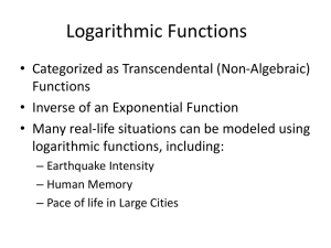 Logarithmic Functions: Properties & Applications