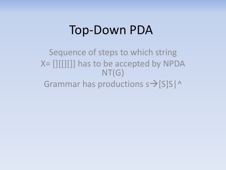 PDA example