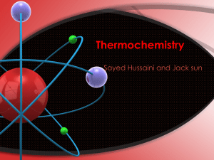 Thermochemistry