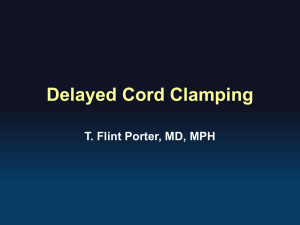 Delayed Cord Clamping