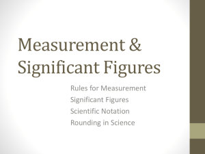 Significant Figures & Measurement: Rules, Notation, Rounding