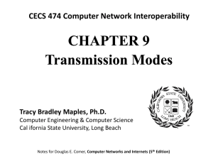 Transmission Modes - California State University, Long Beach